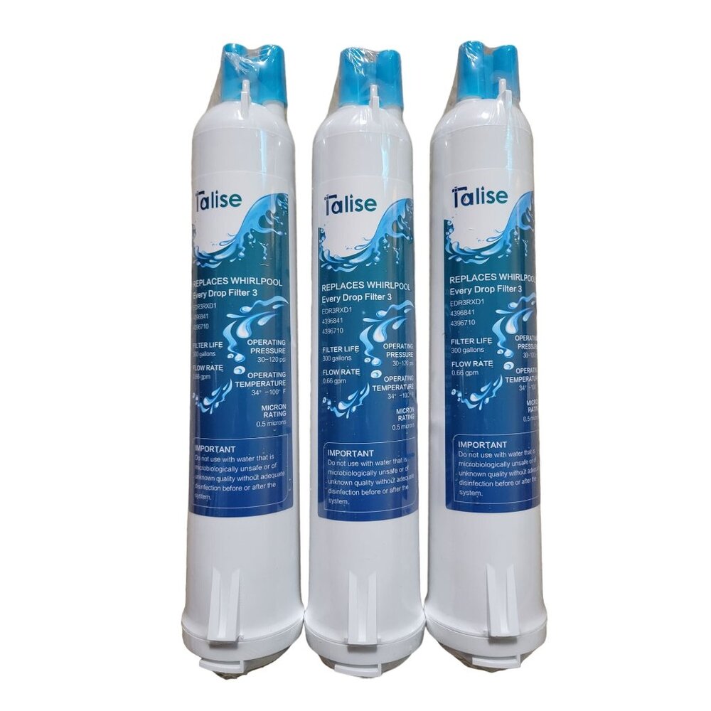 3-Pack Talise T003 Filters Replacement For EveryDrop Filter 3 EDR3RXD1
